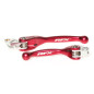 Jeu de leviers retournables forgés RFX Race Series - rouge pour HONDA CR 125, CR 250, CR 80, CR 85, CRF 150 de 1992 à 2027