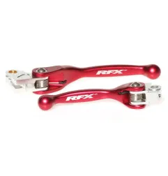 RFX Race Series Flexible Levers Set - Red for HONDA CR 125, CR 250, CRF 250, CRF 250 X, CRF 450 X 2004-2019