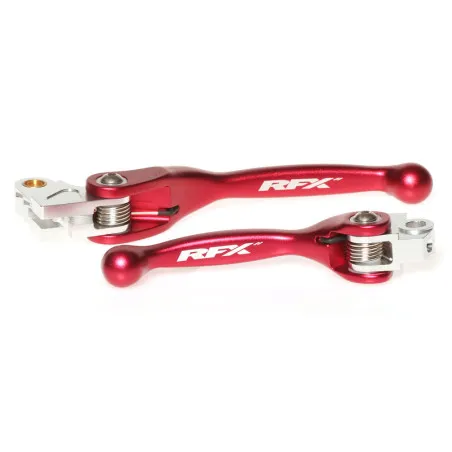 RFX Race Series Flexible Levers Set - Red for HONDA CR 125, CR 250, CRF 250, CRF 250 X, CRF 450 X 2004-2019