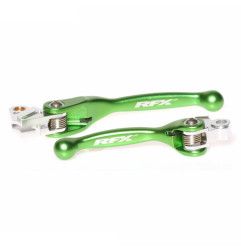 Juego de manetas flexibles forjadas RFX Race Series - verde para KAWASAKI KX 250, KX 250 X, KX 450, KX 450 X, KXF 250