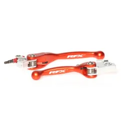Juego de manetas flexibles forjadas RFX Race Series - naranja para KTM SX 65, SX 85 de 2003 a 2012