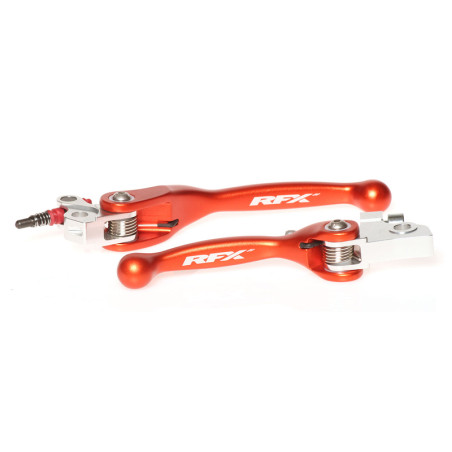 Juego de manetas flexibles forjadas RFX Race Series - naranja para KTM SX 65, SX 85 de 2003 a 2012