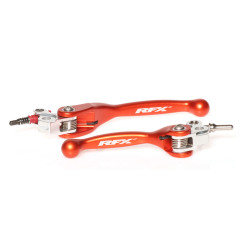 Juego de manetas flexibles forjadas RFX Race Series - naranja para KTM SX 65 de 2012 a 2013