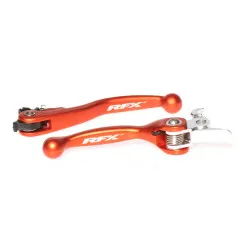 RFX Race Series Flexible Levers Set - Orange - Brembo Brake / Magura Clutch for KTM EXC 125, SX 125, SX 150, SXF 450, SXF 505