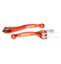 Juego de manetas flexibles forjadas RFX Race Series - naranja para KTM EXC 125, EXC 200, SX 125, SX 150 de 2014 a 2016