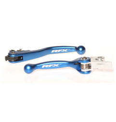 Juego de manetas flexibles forjadas RFX Race Series - azul para HUSQVARNA FC 250, FC 350, FC 450, FE 250, TC 125 de 2014 a 2021