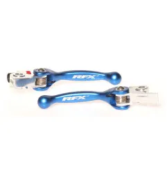 Juego de manetas flexibles forjadas RFX Race Series - azul para TM RACING ENF 250, HUSQVARNA TC 250 y HUSABERG FE 250