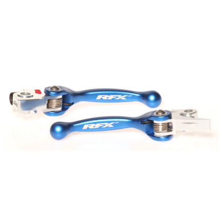 Juego de manetas flexibles forjadas RFX Race Series - azul para TM RACING ENF 250, HUSQVARNA TC 250 y HUSABERG FE 250