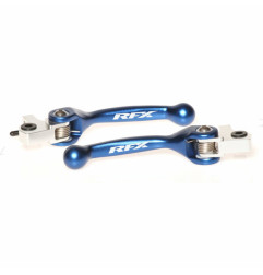 Juego de manetas flexibles forjadas RFX Race Series - azul para HUSQVARNA FE 350, FE 450, FE 501, FX 350, FX 450 de 2018 a 2021