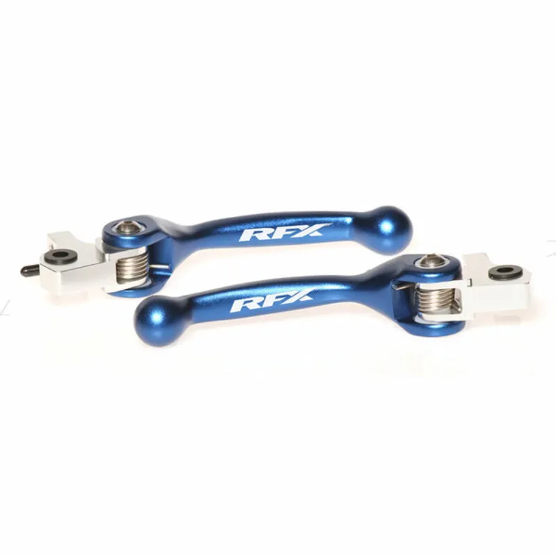 RFX Race Series Flexible Levers Set - Blue for HUSQVARNA FE 350, FE 450, FE 501, FX 350, FX 450 2018-2021