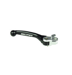 Maneta de freno SCAR FLEX plegable negro para KAWASAKI KX 65, KX 85, YAMAHA WRF 250, YZ 85 y SUZUKI RMZ 250, RMZ 450