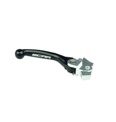 Levier de frein retournable SCAR Flex noir pour KAWASAKI KX 250, KX 250 X, KX 450, KX 450 X, KXF 250 de 2019 à 2027