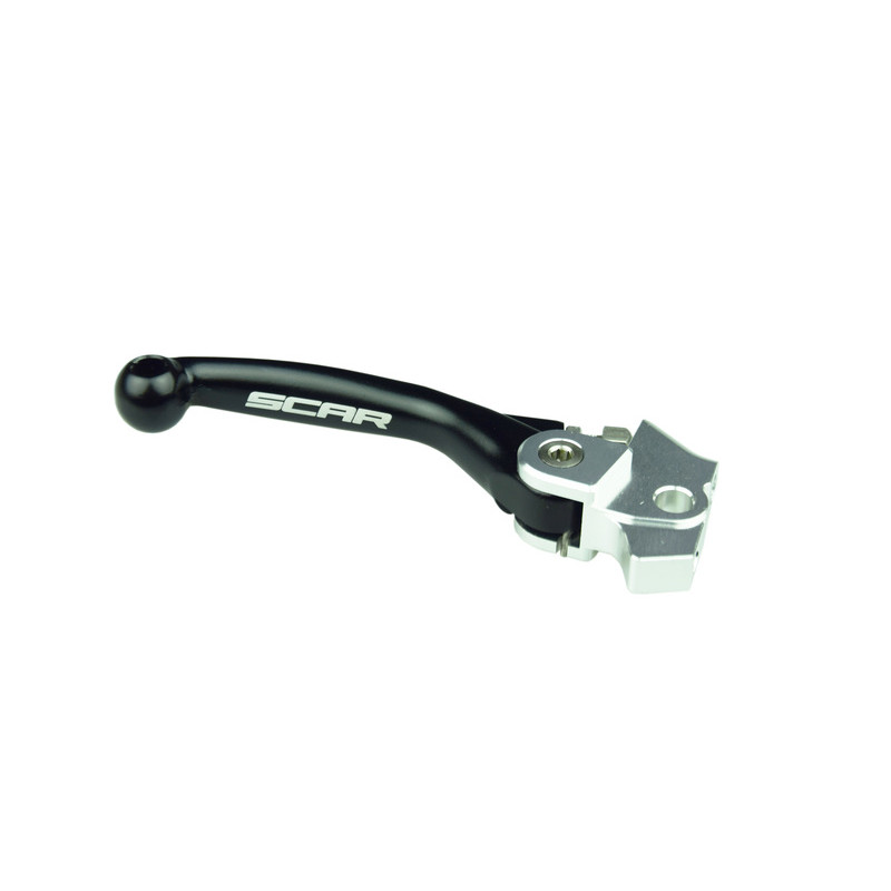 Maneta de freno SCAR FLEX plegable negro para KAWASAKI KX 250, KX 250 X, KX 450, KX 450 X, KXF 250 de 2019 a 2027