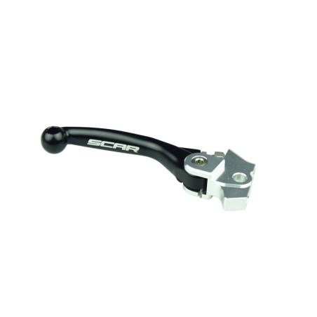 Levier de frein retournable SCAR Flex noir pour KAWASAKI KX 250, KX 250 X, KX 450, KX 450 X, KXF 250 de 2019 à 2027