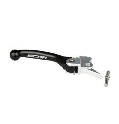 Maneta de freno SCAR FLEX plegable negro para KTM SX 65, SX 85, HUSQVARNA TC 65, TC 85 y GAS GAS MC 65, MC 85 de 2013 a 2027