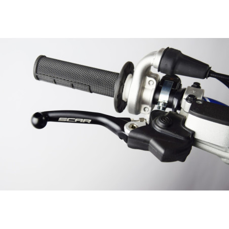 Maneta de freno SCAR FLEX plegable negro para KTM EXC 300, HUSQVARNA FC 250, SHERCO SEF 250 y TM RACING EN 300 de 2014 a 2027