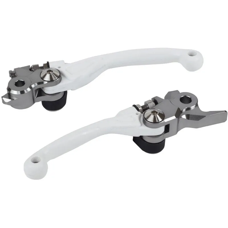 POLISPORT Pivot Klappbarer Hebelsatz Weiß für HUSQVARNA FC 250, FC 350, TC 125, TC 250 und KTM EXC 125, EXC 200, SX 125, SX 150 POLISPORT Pivot Klappbarer Hebelsatz Weiß für HUSQVARNA FC 250, FC 350, TC 125, TC 250 und KTM EXC 125, EXC 200, SX 125, SX 150