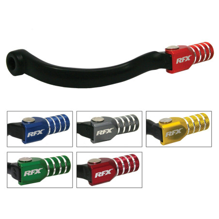 Pedal de cambio RFX Race (negro/rojo) para HONDA CR 125, CR 250 de 1983 a 2007
