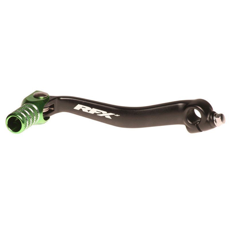 RFX Race Gear Lever (Black/Green) for KAWASAKI KX 250, KX 450, KX 450 X, KXF 450 2016-2027