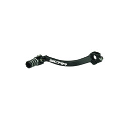 Pedal de cambio SCAR - Negro / Puntera negra para YAMAHA WRF 450, YZ 250, YZF 450 y FANTIC XEF 250, XEF 450, XXF 250