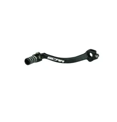 SCAR Gear Shift Lever Black/Black Endpiece for YAMAHA WRF 450, YZ 250, YZF 450 and FANTIC XEF 250, XEF 450, XXF 250 2018-2027