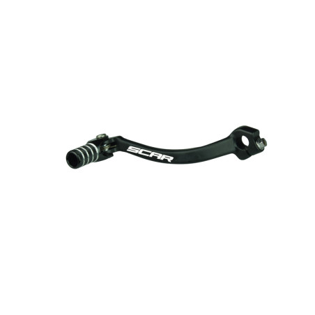 SCAR Gear Shift Lever Black/Black Endpiece for YAMAHA WRF 450, YZ 250, YZF 450 and FANTIC XEF 250, XEF 450, XXF 250 2018-2027