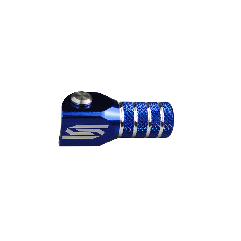 Sélecteur de vitesse SCAR noir mat/embout bleu pour YAMAHA YZ 125, YZ 250, YZ 250 X et FANTIC XE 125, XX 125, XX 250