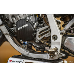 Pedal de cambio SCAR - Negro / Puntera azul para YAMAHA YZ 125, YZ 250, YZ 250 X y FANTIC XE 125, XX 125, XX 250 de 2005 a 2027