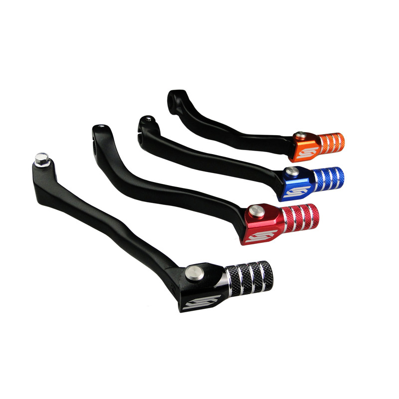 SCAR Gear Shift Lever Black/Blue Endpiece for YAMAHA WRF 450, YZ 250, YZF 450 and FANTIC XEF 250, XEF 450, XXF 250 2018-2027