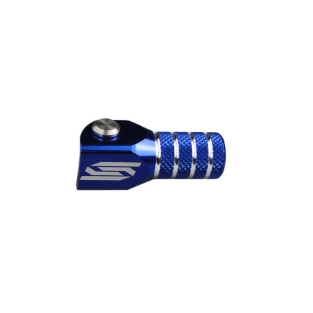 Sélecteur de vitesse SCAR noir/embout bleu pour YAMAHA WRF 450, YZ 250, YZF 450 et FANTIC XEF 250, XEF 450, XXF 250