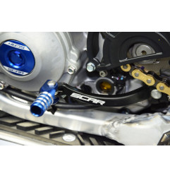Pedal de cambio SCAR - Negro / Puntera azul para YAMAHA WRF 450, YZ 250, YZF 450 y FANTIC XEF 250, XEF 450, XXF 250