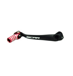SCAR Gear Shift Lever Black/Red Endpiece for HONDA CRF 150 2007-2027
