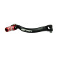 Sélecteur de vitesse SCAR noir mat/embout rouge pour HONDA CR 125 de 1987 à 2007 Sélecteur de vitesse SCAR noir mat/embout rouge pour HONDA CR 125 de 1987 à 2007