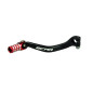 Sélecteur de vitesse SCAR noir mat/embout rouge pour HONDA CR 250 de 2004 à 2007 Sélecteur de vitesse SCAR noir mat/embout rouge pour HONDA CR 250 de 2004 à 2007