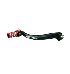 Pedal de cambio SCAR - Negro / Puntera roja para HONDA CRF 250, CRF 250 X de 2010 a 2017