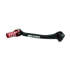 Pedal de cambio SCAR - Negro / Puntera roja para HONDA CRF 250, CRF 250 RX ENDURO, CRF 450, CRF 450 RX ENDURO, CRF 450 X