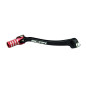 Sélecteur de vitesse SCAR noir mat/embout rouge pour HONDA CRF 450, CRF 450 X de 2008 à 2016