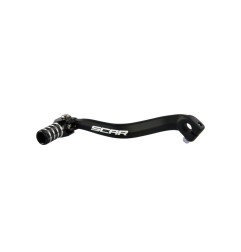 SCAR Schalthebel Schwarz/Endstück Schwarz für KAWASAKI KX 80, KX 85, KX 85 L 1981-2027