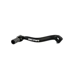 Sélecteur de vitesse SCAR noir mat/embout noir pour KAWASAKI KX 80, KX 85, KX 85 L de 1981 à 2027