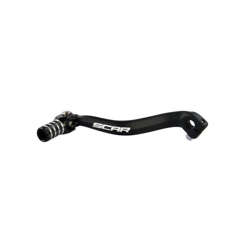 SCAR Gear Shift Lever Black/Black Endpiece for KAWASAKI KX 80, KX 85, KX 85 L 1981-2027
