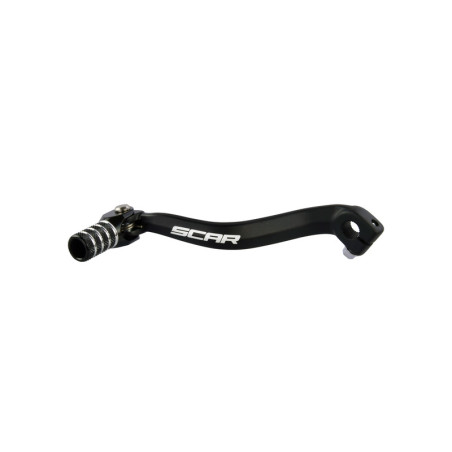 SCAR Gear Shift Lever Black/Black Endpiece for KAWASAKI KX 80, KX 85, KX 85 L 1981-2027