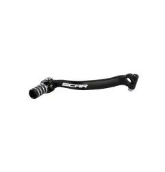 Sélecteur de vitesse SCAR noir mat/embout noir pour KAWASAKI KX 250, KX 250 X, KXF 250 de 2009 à 2027