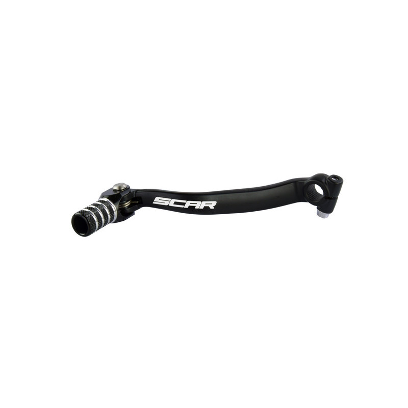 SCAR Gear Shift Lever Black/Black Endpiece for KAWASAKI KX 250, KX 250 X, KXF 250 2009-2027