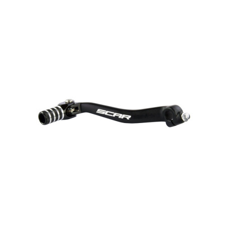 Pedal de cambio SCAR - Negro / Puntera negra para KAWASAKI KX 450, KX 450 X, KXF 450 de 2016 a 2027