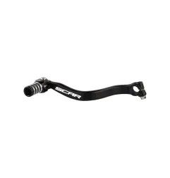Sélecteur de vitesse SCAR noir mat/embout noir pour SUZUKI RM 85 de 2002 à 2023