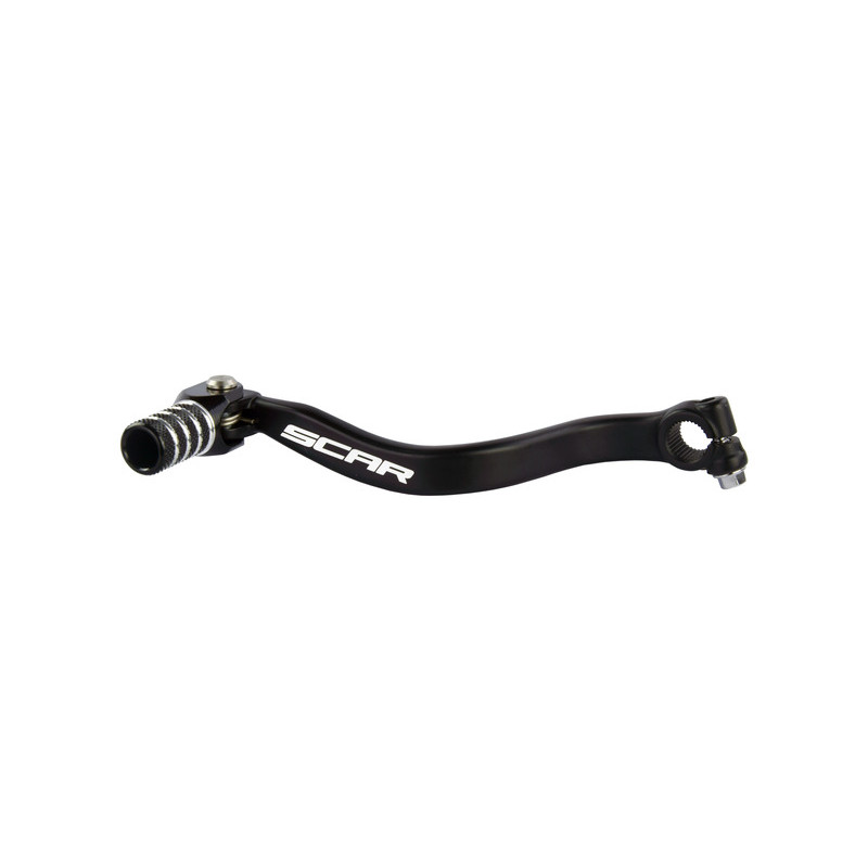 SCAR Gear Shift Lever Black/Black Endpiece for SUZUKI RM 85 2002-2023