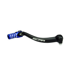 SCAR Gear Shift Lever Black/Blue Endpiece for YAMAHA WRF 250, WRF 450, YZ 250, YZF 250, YZF 450 2006-2014