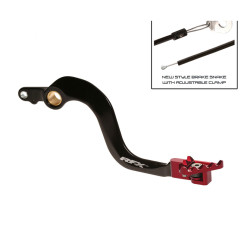 RFX Pro Series Flexi-Tip Rear Brake Lever - Black/red for HONDA CR 250 2002-2007