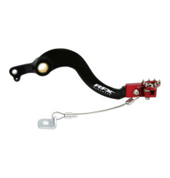 Pedal de freno trasero RFX Pro Series - punta plegable - negro/rojo para HONDA CRF 250 de 2004 a 2009