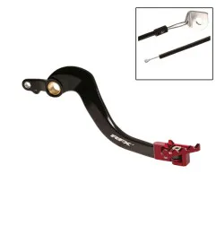 RFX Pro Series FT Hinterradbremshebel - schwarz/rot für HONDA CRF 450 X 2005-2020